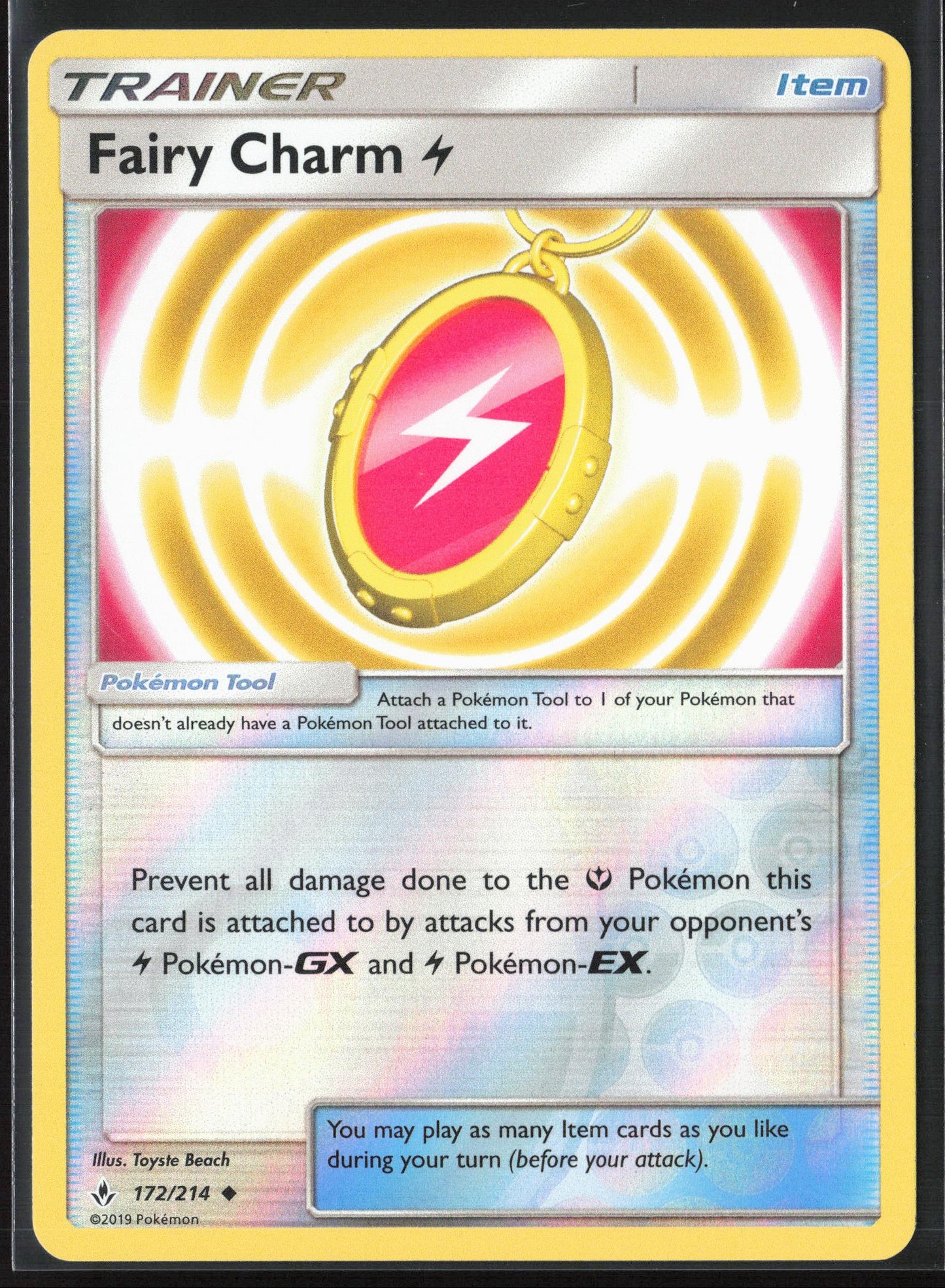 SM - Unbroken Bonds #172/214 Fairy Charm L Reverse Holo 22473