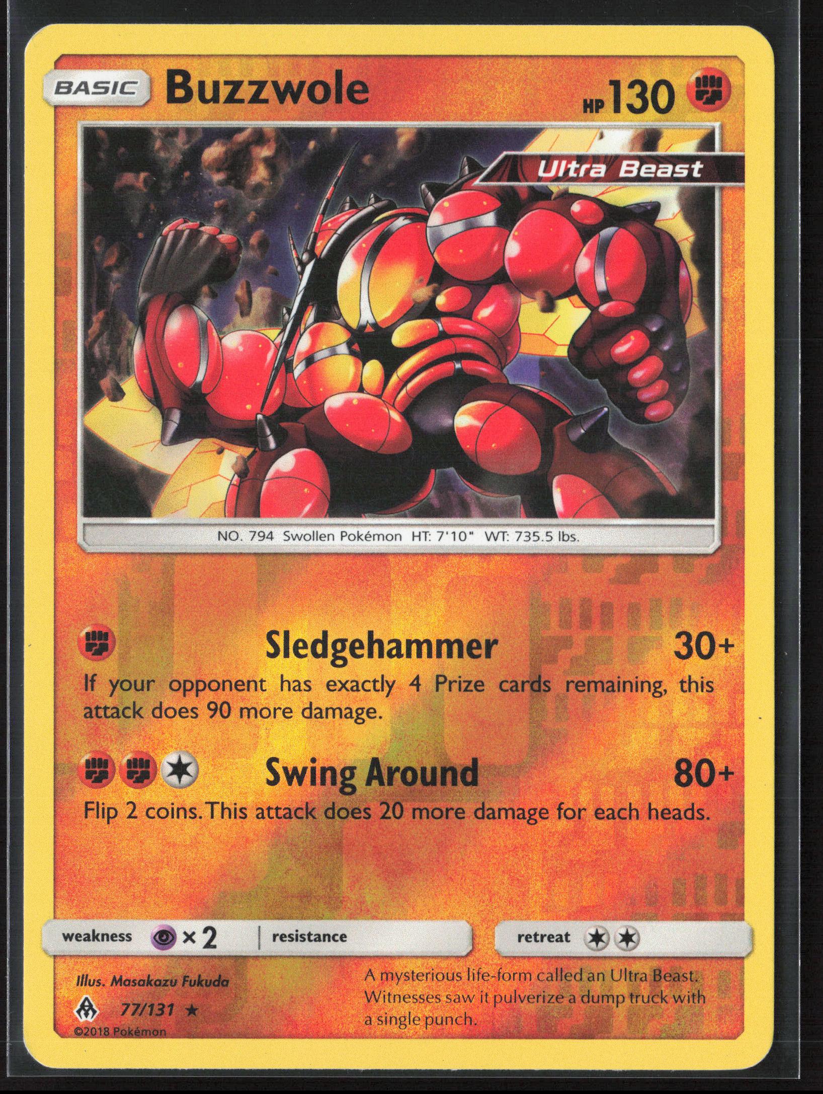 SM - Forbidden Light #77/131 Buzzwole Reverse Holo 22479