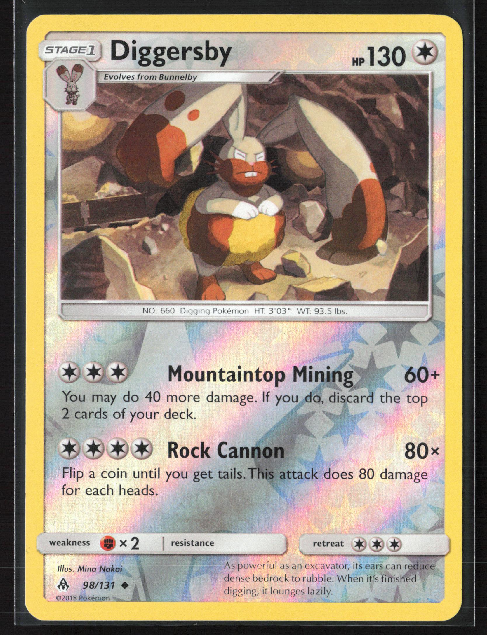 SM - Forbidden Light #98/131 Diggersby Reverse Holo 22484