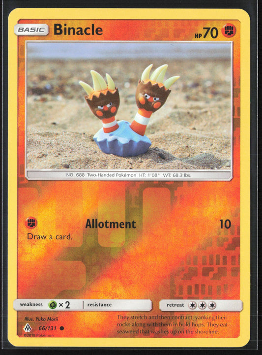 SM - Forbidden Light #66/131 Binacle Reverse Holo 22489