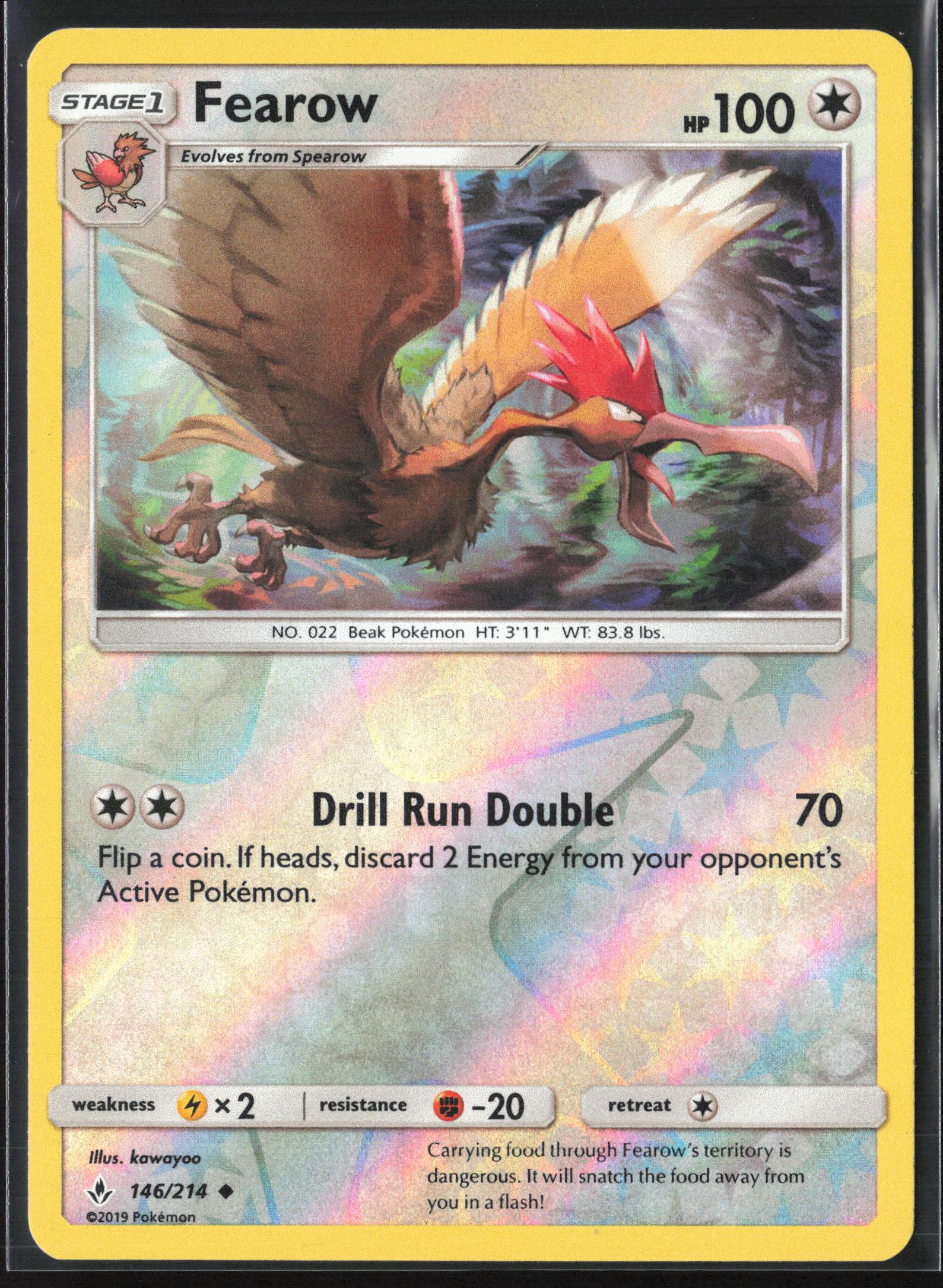 SM - Unbroken Bonds #146/214 Fearow Reverse Holo 22492