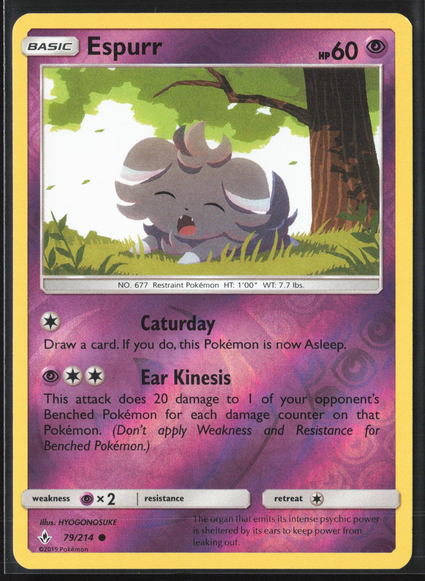 SM - Unbroken Bonds #79/214 Espurr Reverse Holo 22495