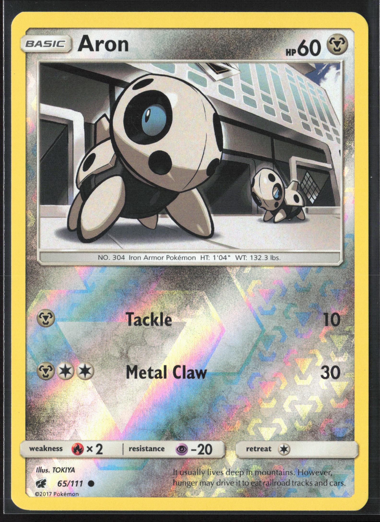 SM - Crimson Invasion #65/111 Aron Reverse Holo 22499