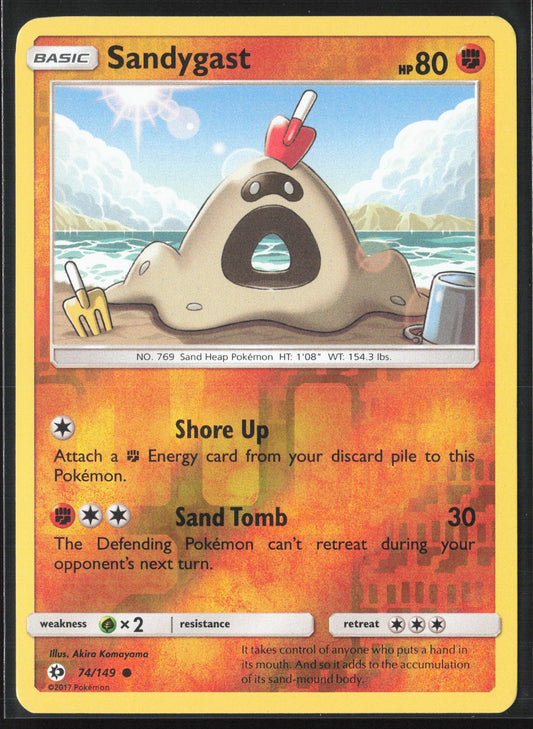 SM Base Set #74/149 Sandygast Reverse Holo 22507