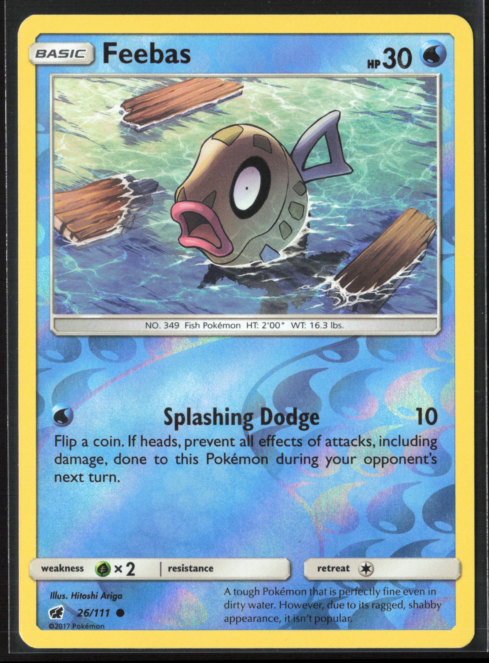 SM - Crimson Invasion #26/111 Feebas Reverse Holo 22524