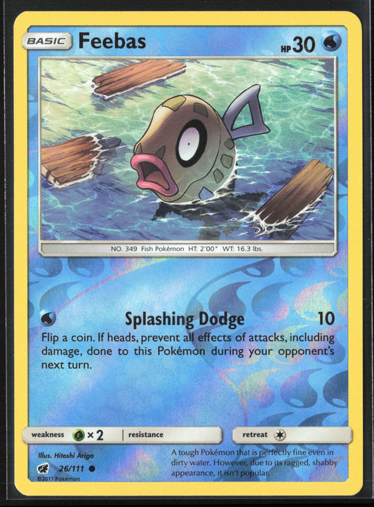 SM - Crimson Invasion #26/111 Feebas Reverse Holo 22524