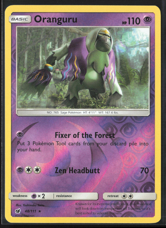 SM - Crimson Invasion #48/111 Oranguru Reverse Holo 22526