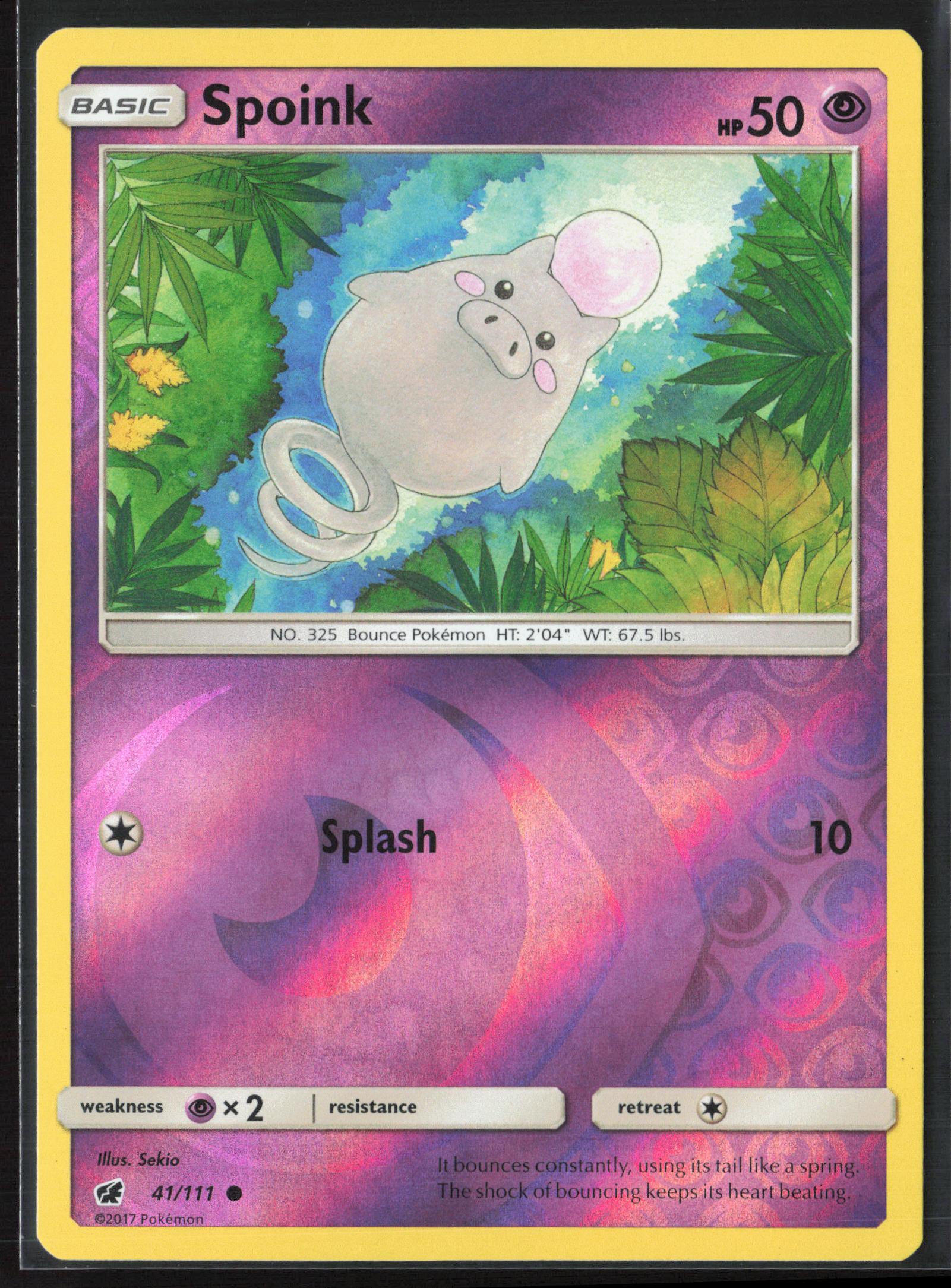 SM - Crimson Invasion #41/111 Spoink Reverse Holo 22527