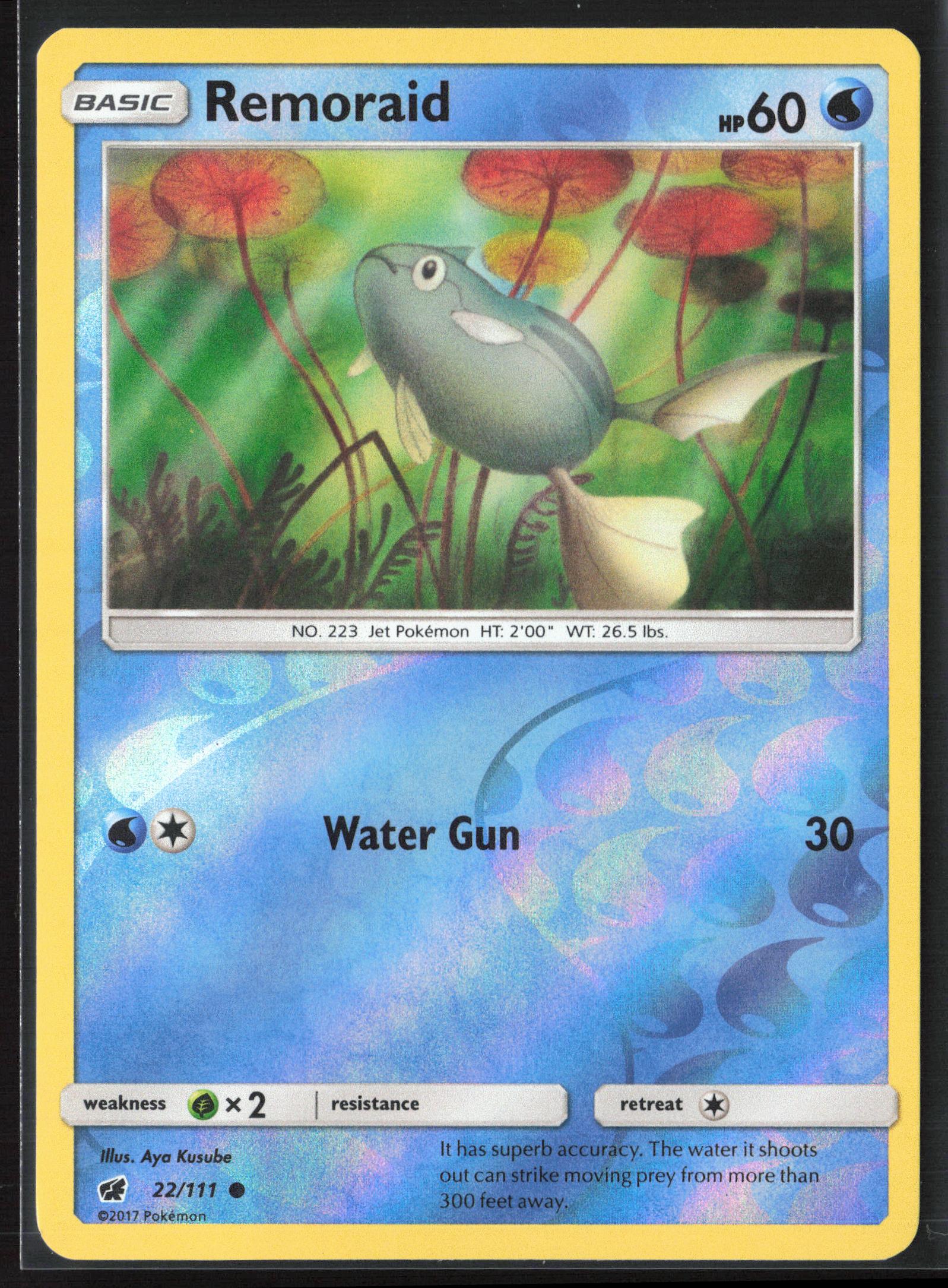 SM - Crimson Invasion #22/111 Remoraid Reverse Holo 22528