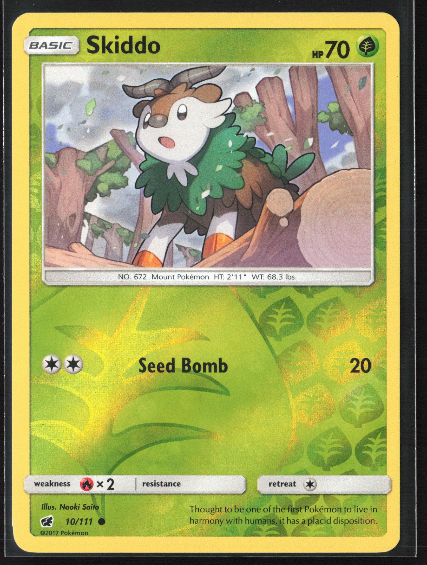 SM - Crimson Invasion #10/111 Skiddo Reverse Holo 22534