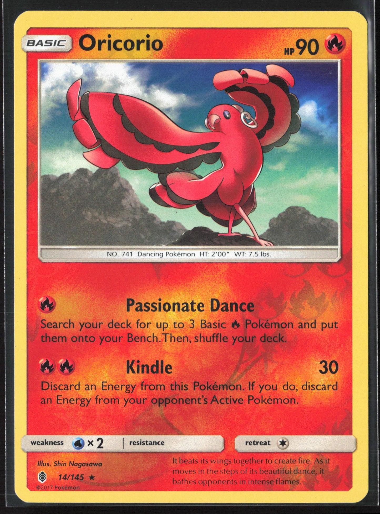 SM - Guardians Rising #14/145 Oricorio (14) Reverse Holo 22536