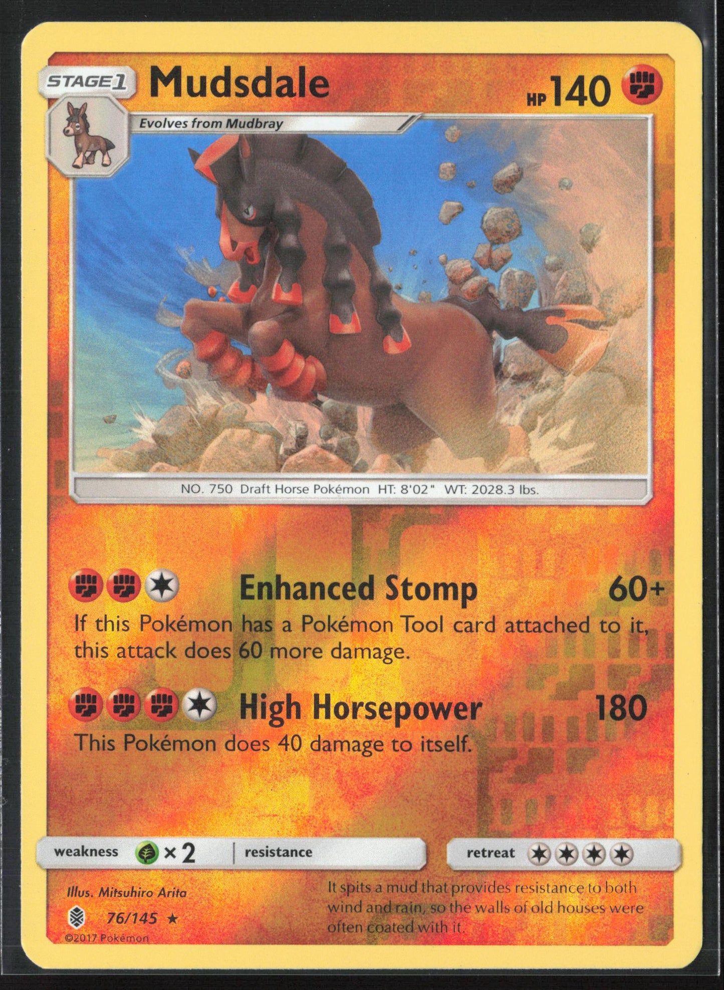 SM - Guardians Rising #76/145 Mudsdale Reverse Holo 22538