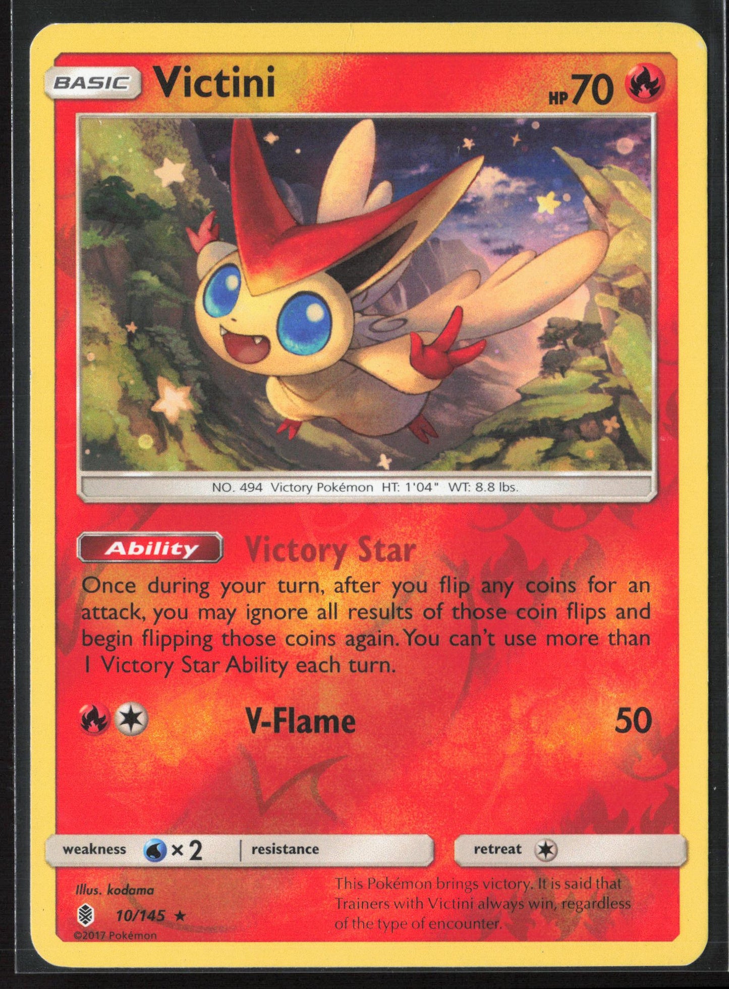 SM - Guardians Rising #10/145 Victini Reverse Holo 22545