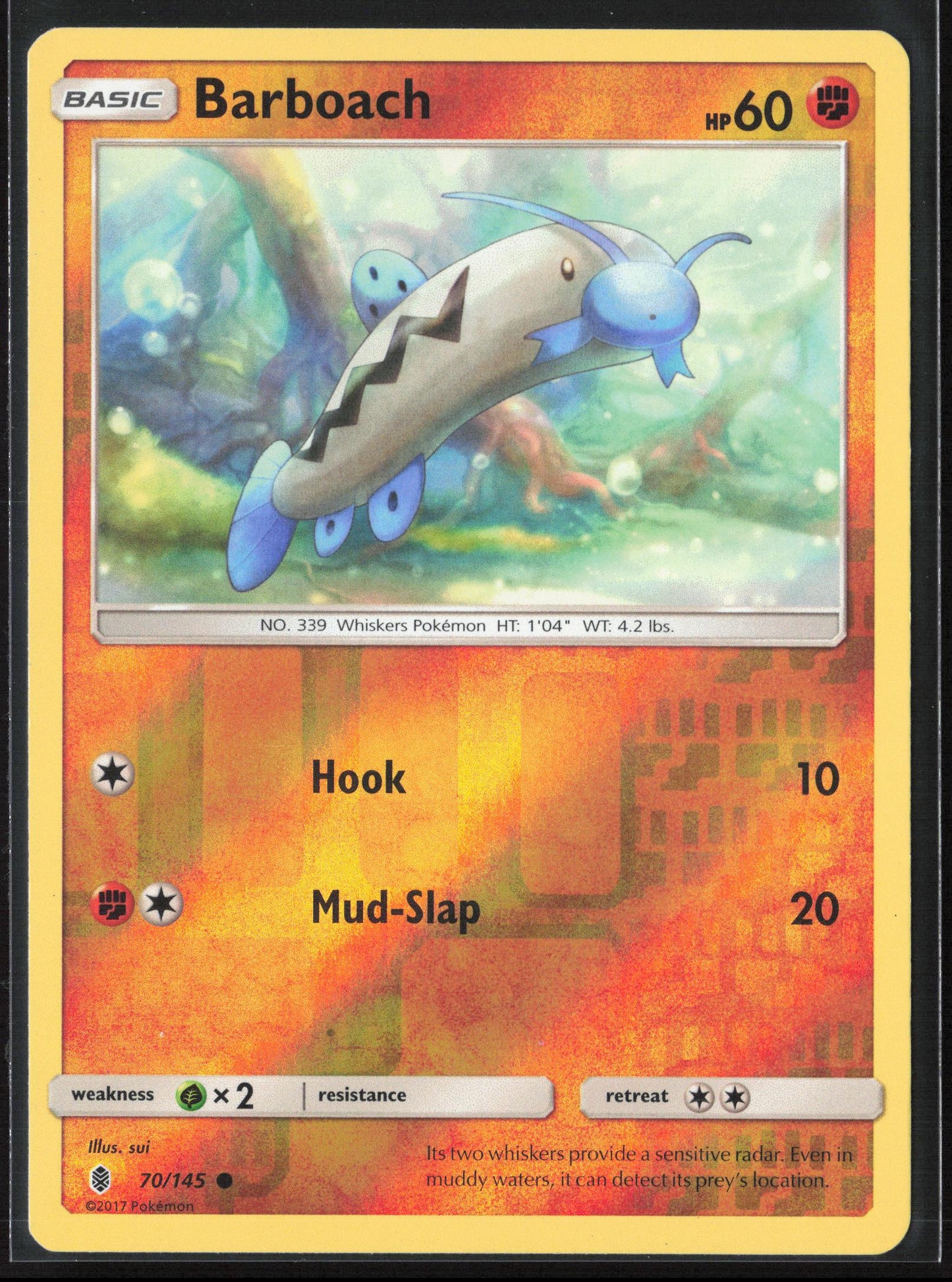 SM - Guardians Rising #70/145 Barboach Reverse Holo 22550