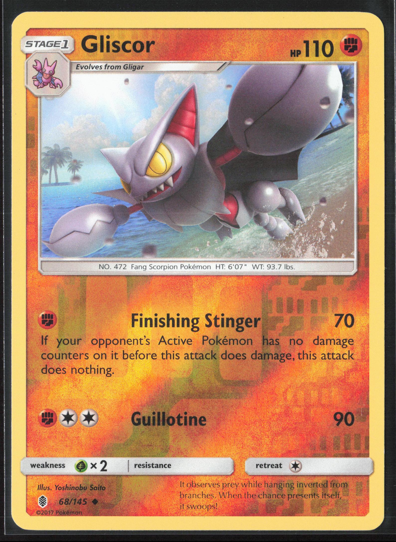 SM - Guardians Rising #68/145 Gliscor Reverse Holo 22551