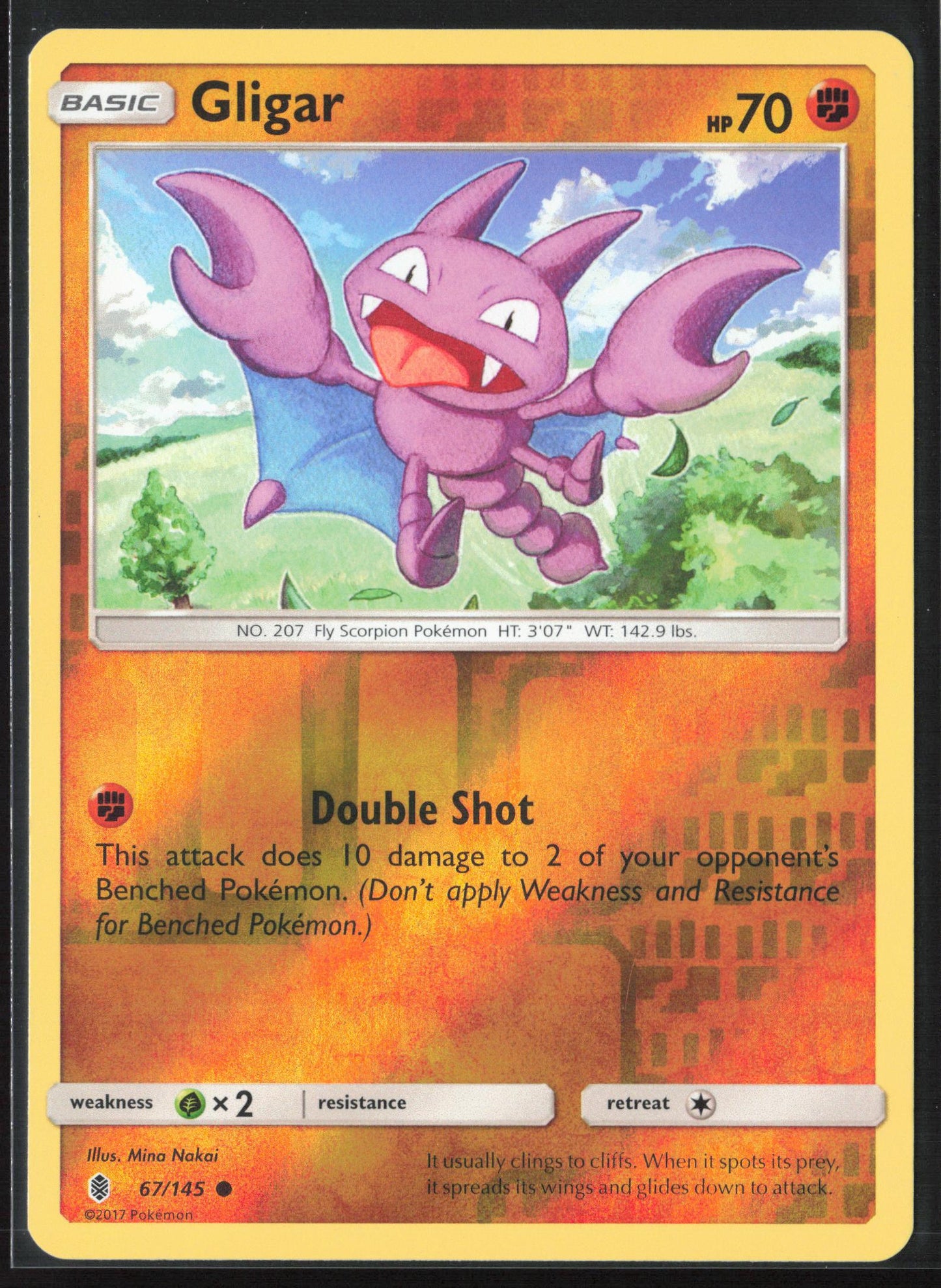 SM - Guardians Rising #67/145 Gligar Reverse Holo 22554