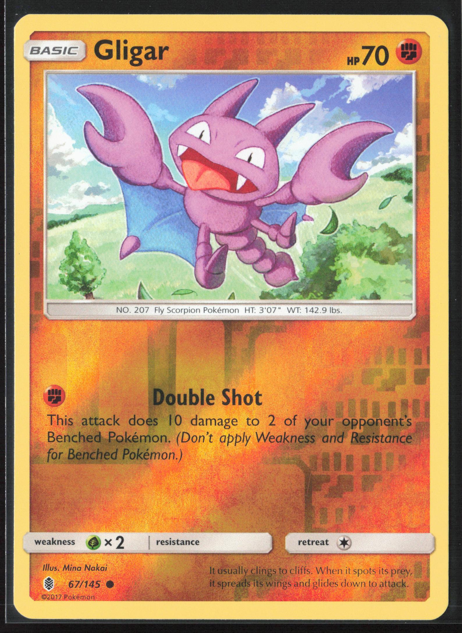 SM - Guardians Rising #67/145 Gligar Reverse Holo 22554