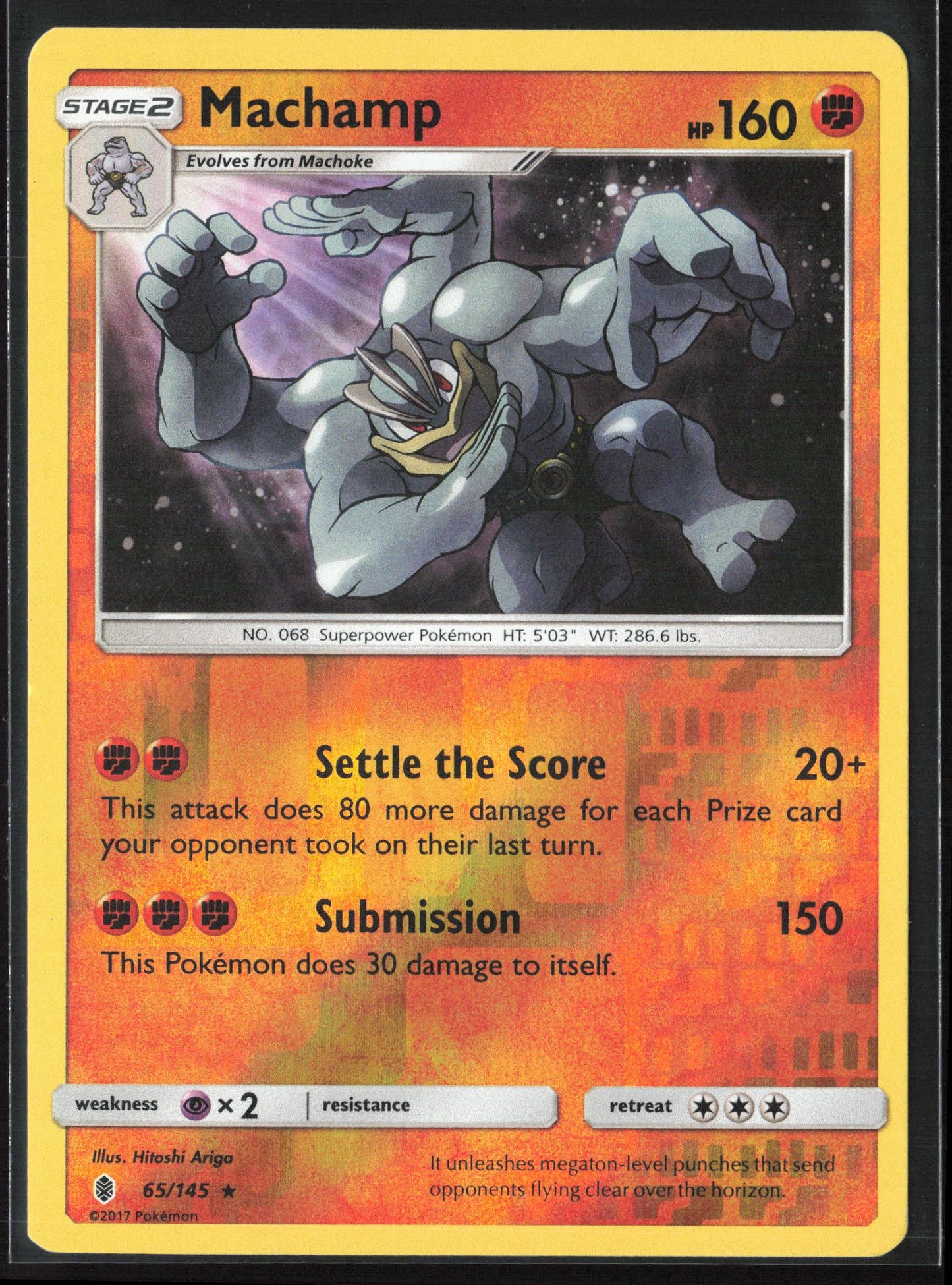 SM - Guardians Rising #65/145 Machamp Reverse Holo 22556