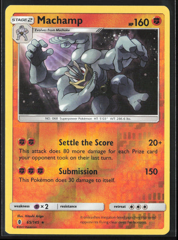 
SM - Guardians Rising #65/145 Machamp Reverse Holo 22556