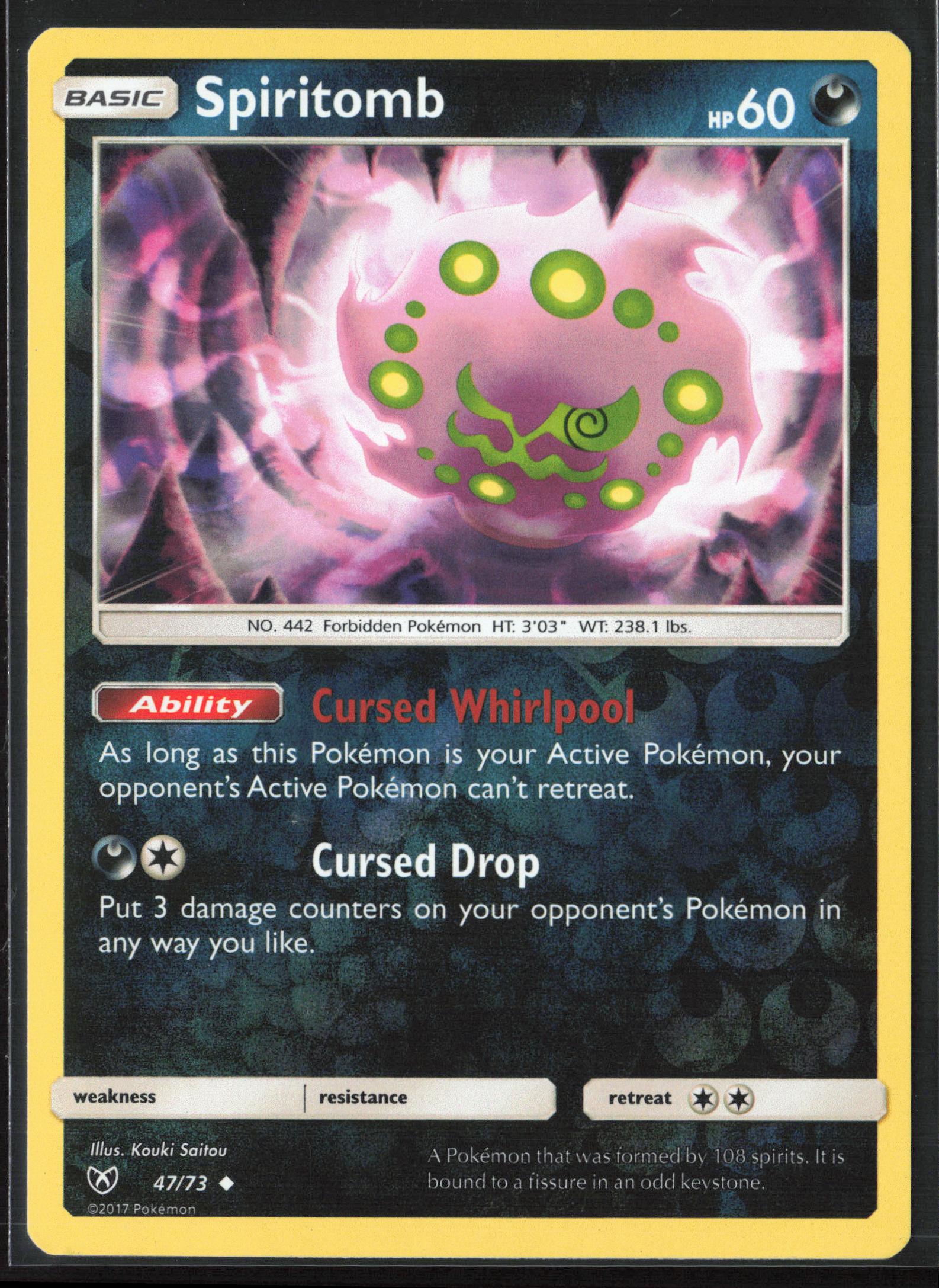 Shining Legends #47/73 Spiritomb Reverse Holo 22558