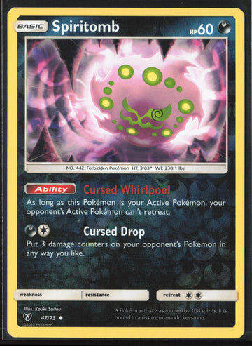 
Shining Legends #47/73 Spiritomb Reverse Holo 22558