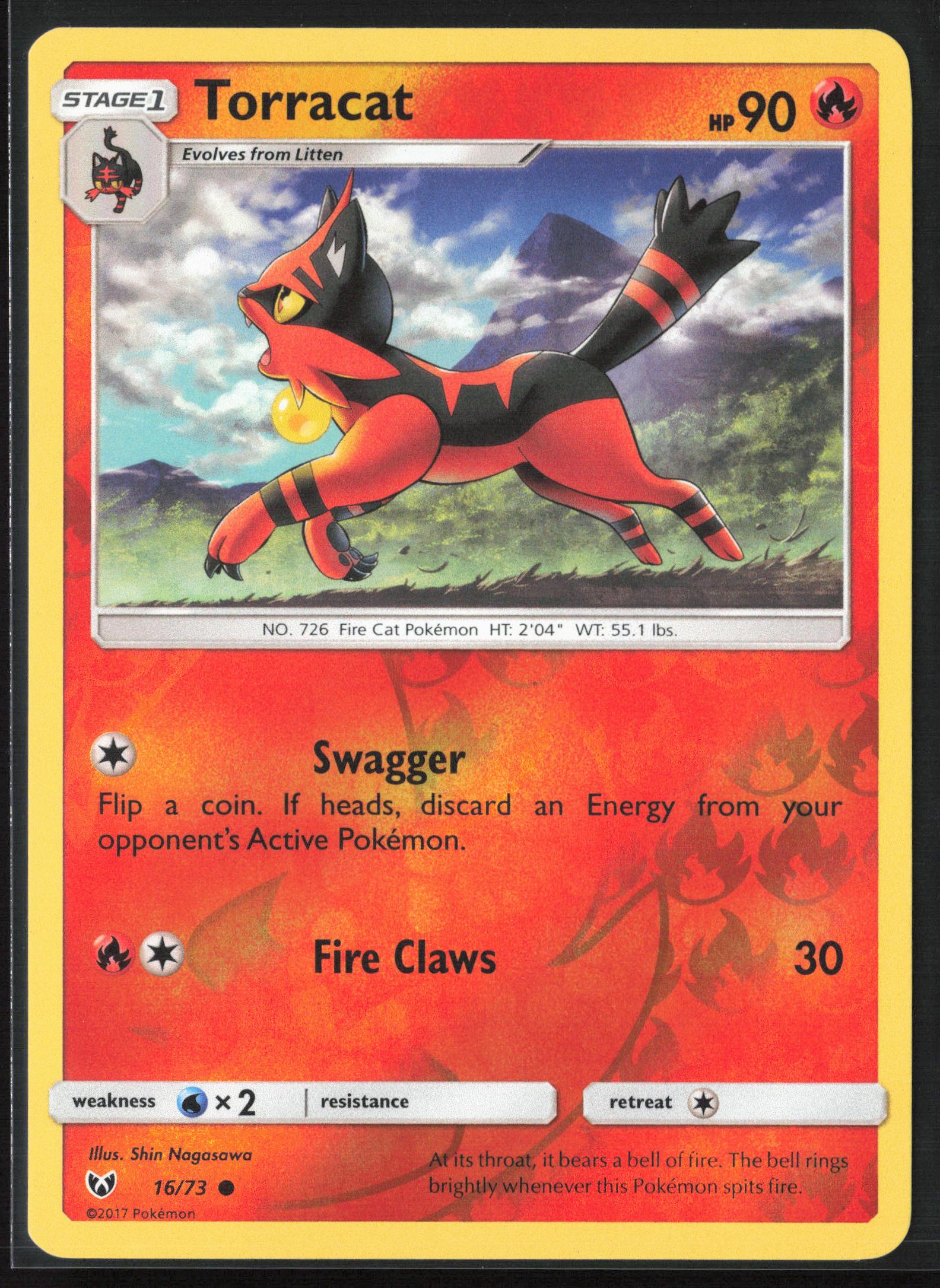 Shining Legends #16/73 Torracat Reverse Holo 22560