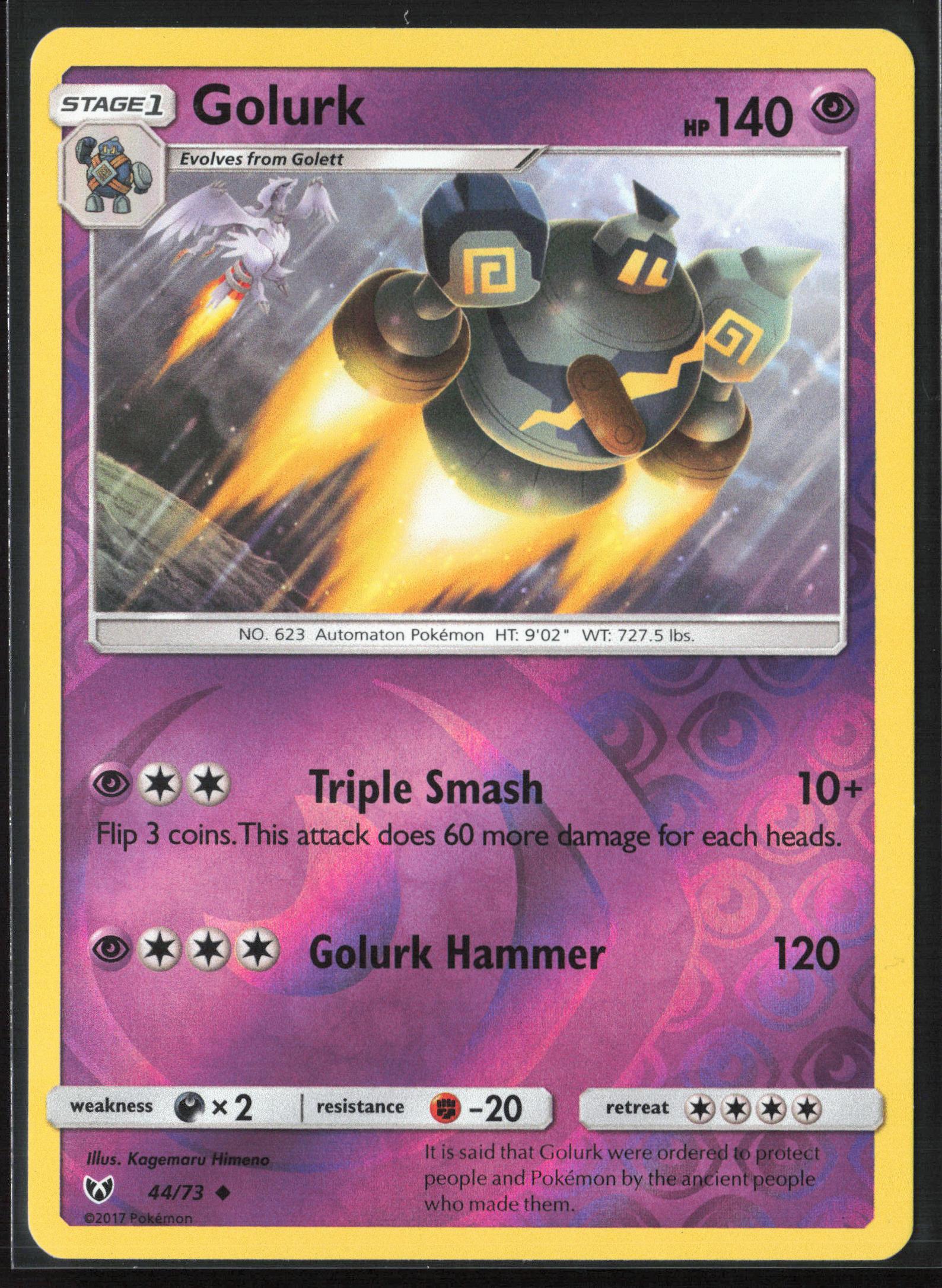 Shining Legends #44/73 Golurk Reverse Holo 22562