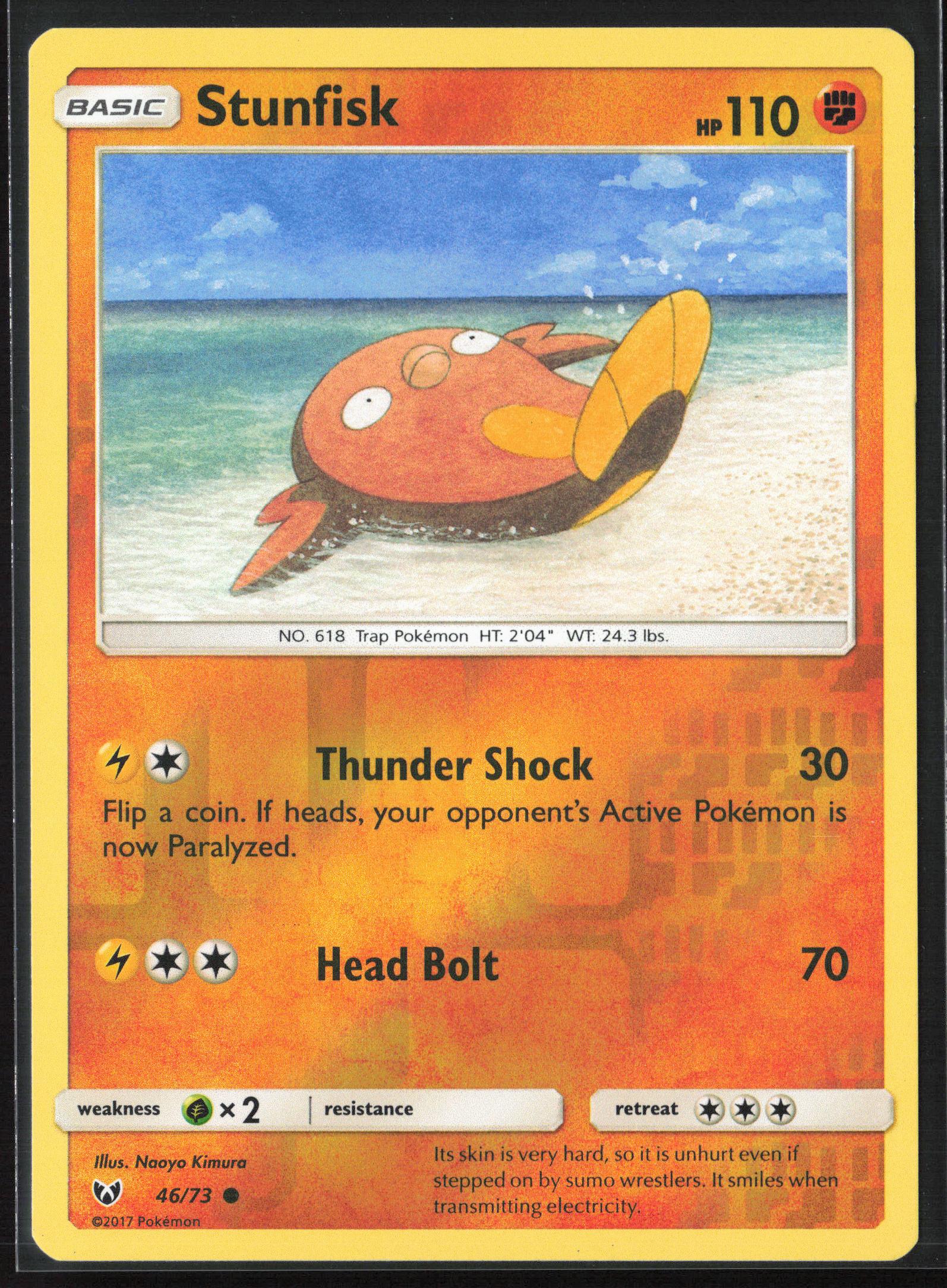 Shining Legends #46/73 Stunfisk Reverse Holo 22563