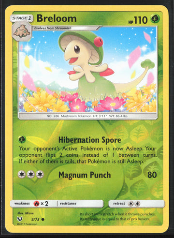 
Shining Legends #5/73 Breloom Reverse Holo 22565