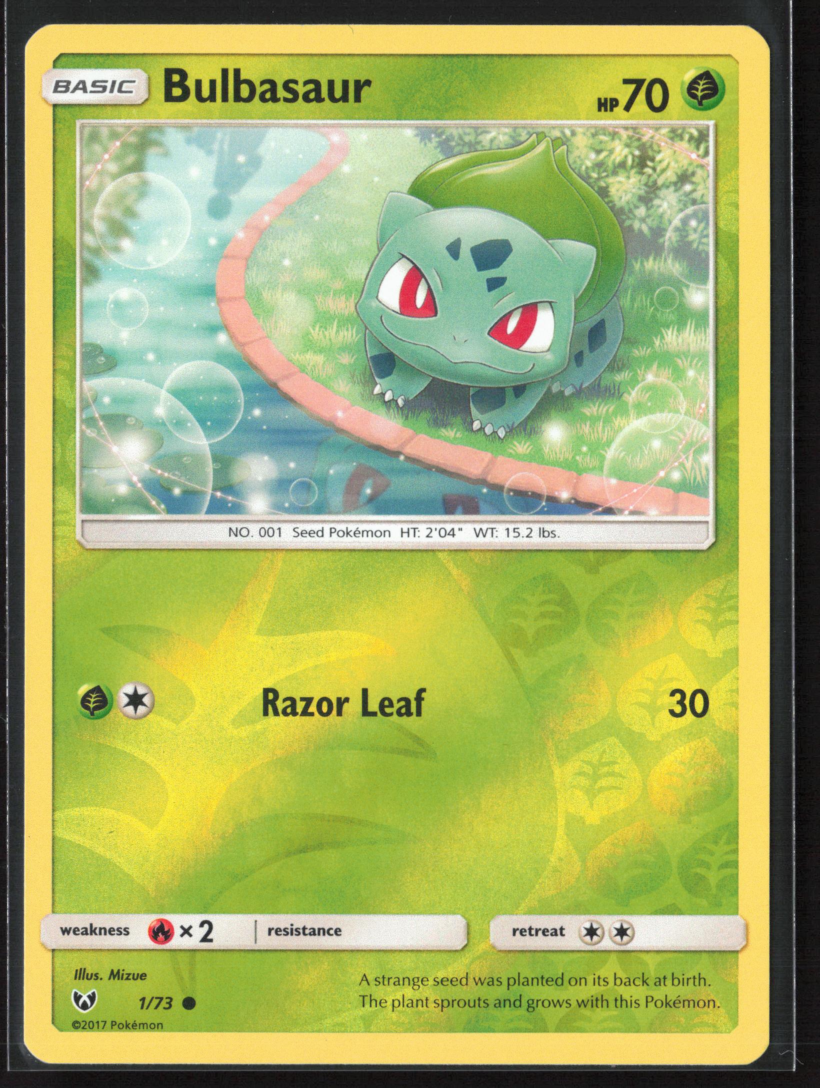 Shining Legends #1/73 Bulbasaur Reverse Holo 22566