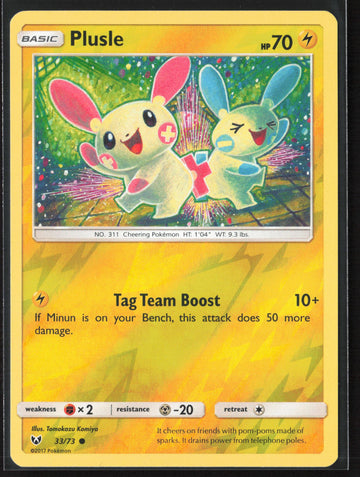 
Shining Legends #33/73 Plusle Reverse Holo 22567