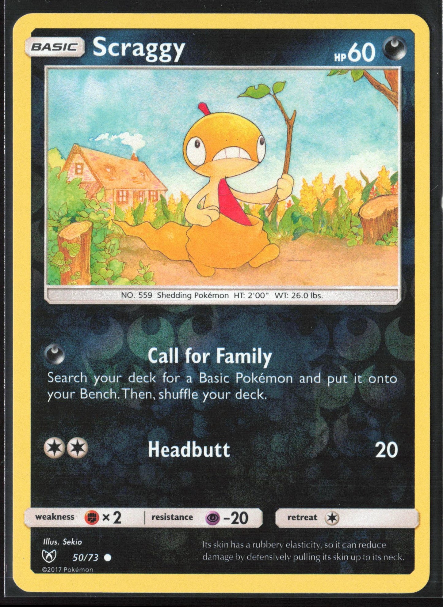 Shining Legends #50/73 Scraggy Reverse Holo 22569