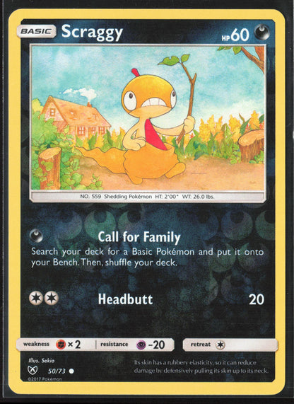 Shining Legends #50/73 Scraggy Reverse Holo 22569