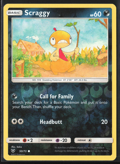 Shining Legends #50/73 Scraggy Reverse Holo 22572