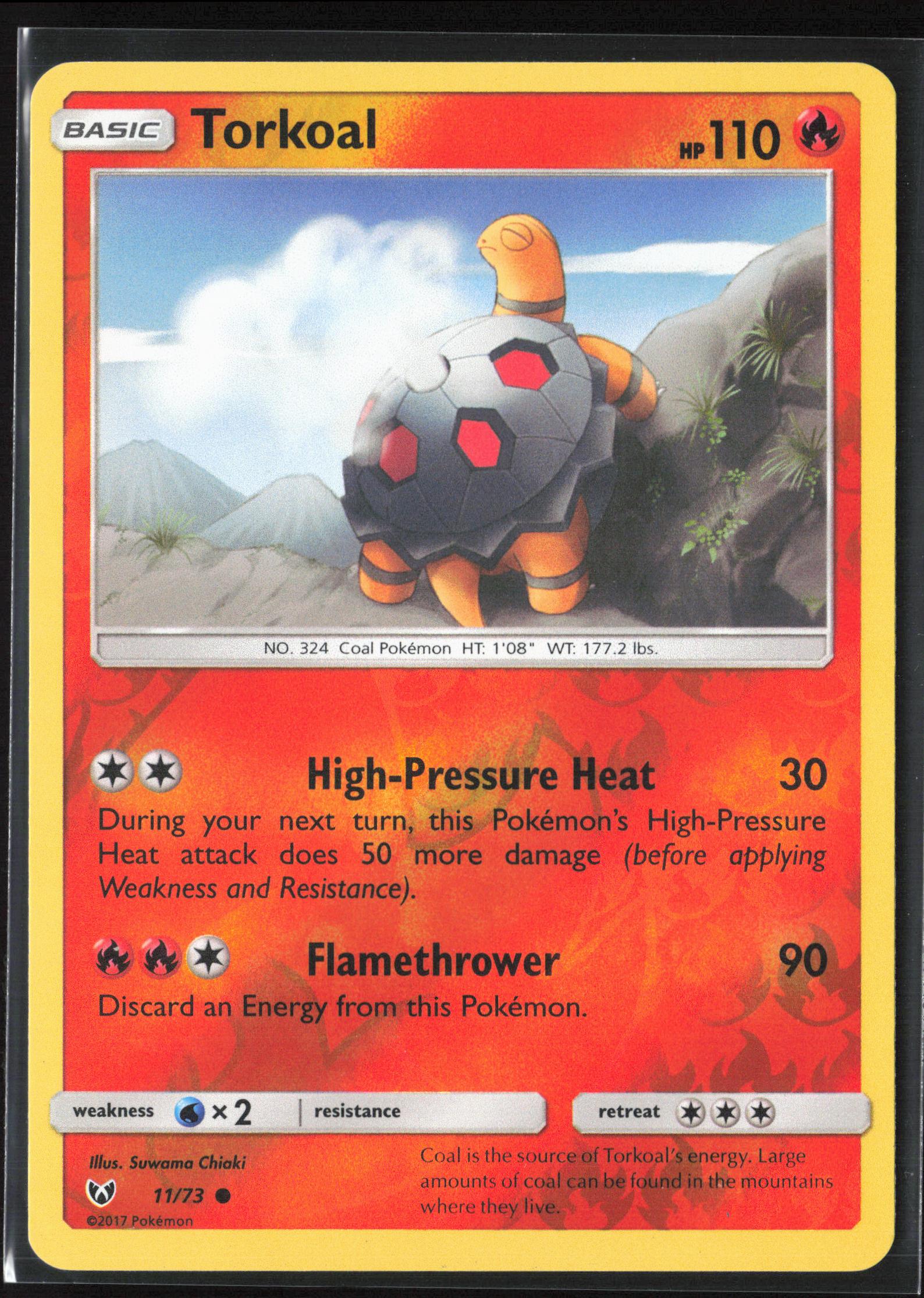 Shining Legends #11/73 Torkoal Reverse Holo 22574