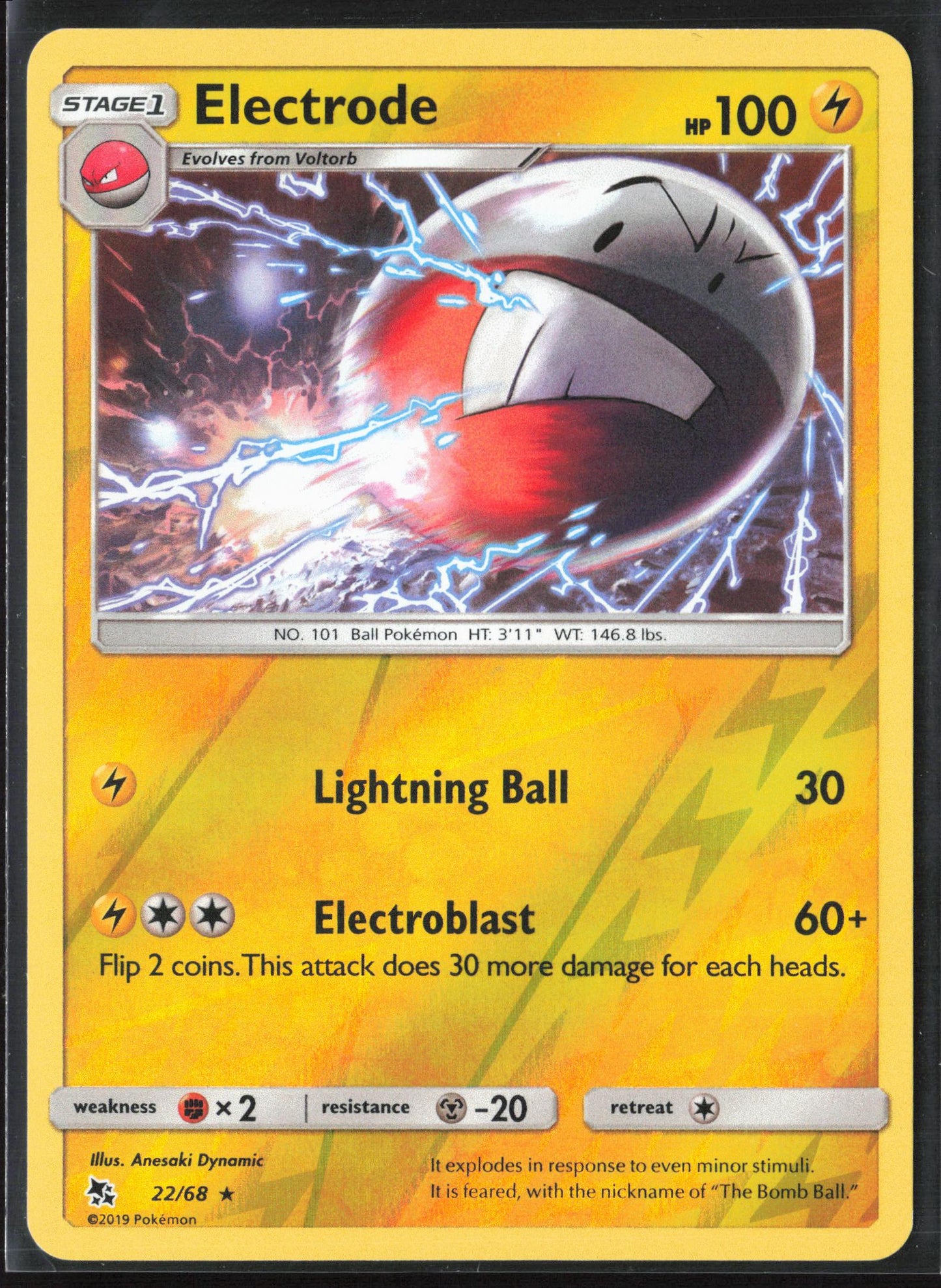 Hidden Fates #22/68 Electrode Reverse Holo 22577