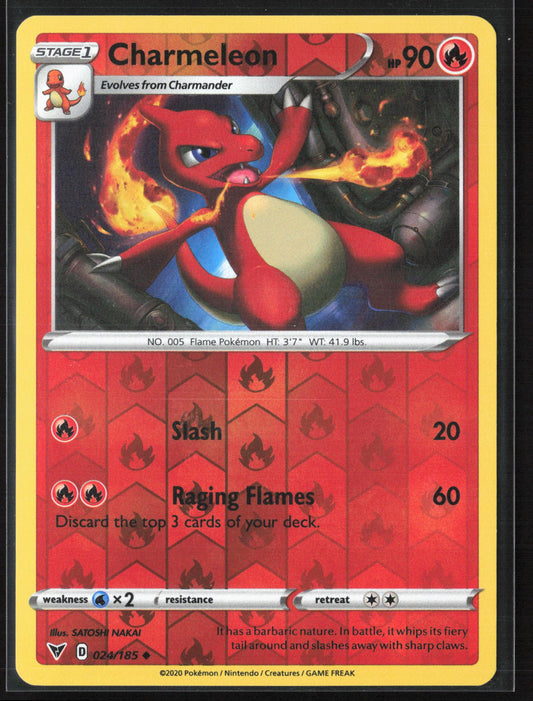 SWSH04: Vivid Voltage #024/185 Charmeleon Reverse Holo 22578