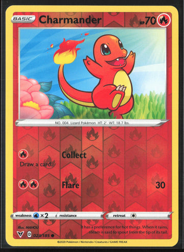 
SWSH04: Vivid Voltage #023/185 Charmander Reverse Holo 22579