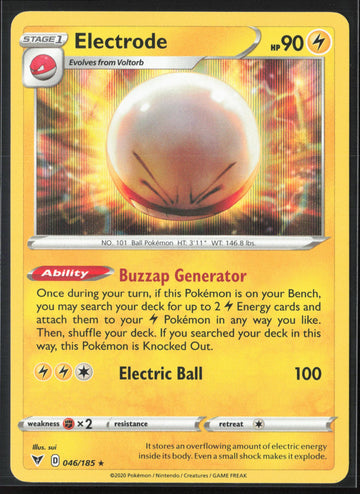 
SWSH04: Vivid Voltage #046/185 Electrode Holo 22580