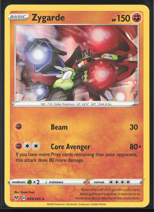 SWSH04: Vivid Voltage #093/185 Zygarde Holo 22581