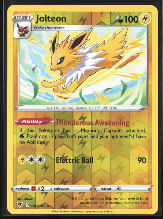 SWSH04: Vivid Voltage #047/185 Jolteon Reverse Holo 22584