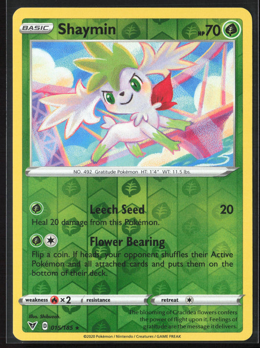 SWSH04: Vivid Voltage #015/185 Shaymin Reverse Holo 22586