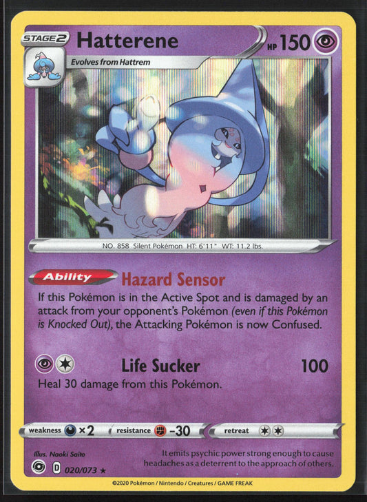 Champion's Path #20/73 Hatterene Holo 22590