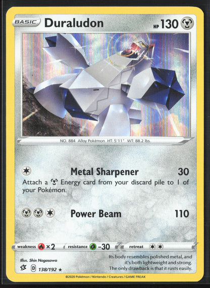 SWSH02: Rebel Clash #138/192 Duraludon Holo 22592