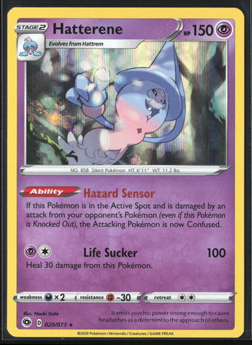 
Champion's Path #20/73 Hatterene Holo 22599