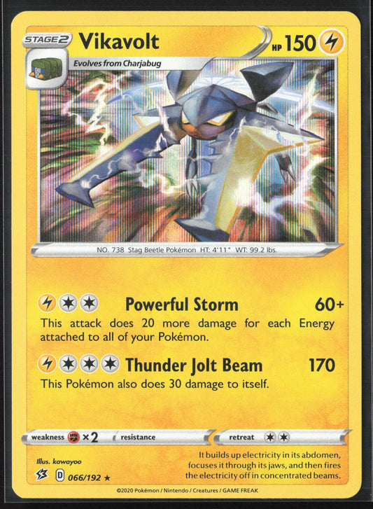 SWSH02: Rebel Clash #066/192 Vikavolt Holo 22601