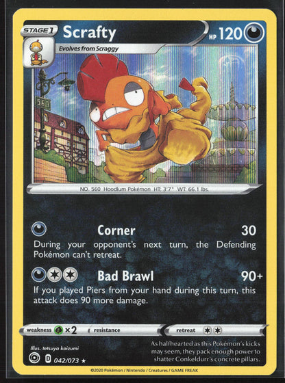 Champion's Path #42/73 Scrafty Holo 22603