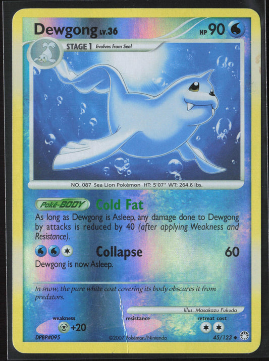 Mysterious Treasures #45/123 Dewgong Reverse Holo 22614