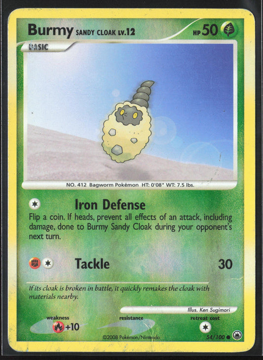 Majestic Dawn #54/100 Burmy Sandy Cloak Reverse Holo 22615