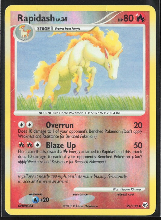 Diamond and Pearl #59/130 Rapidash Reverse Holo 22616